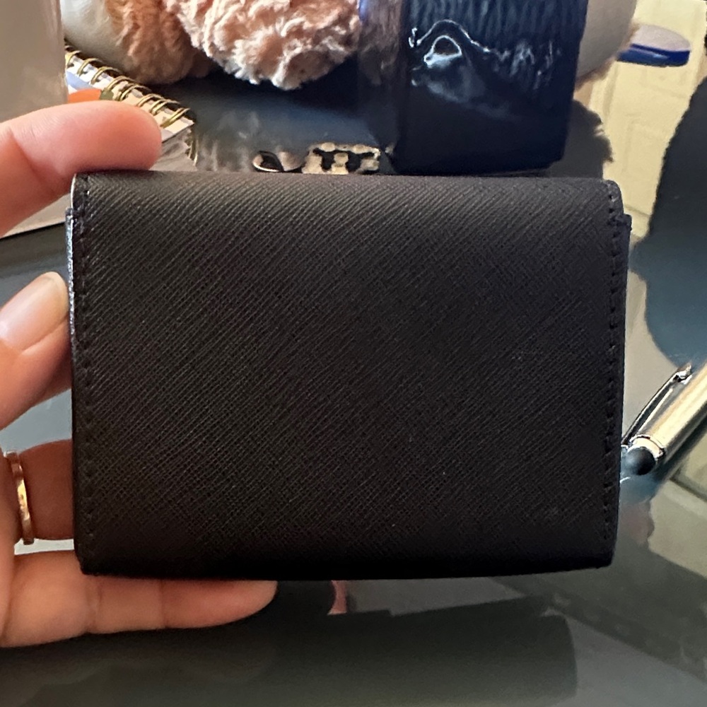 Kate Spade Black Card Holder with Gold Accent - Picture 6 of 8